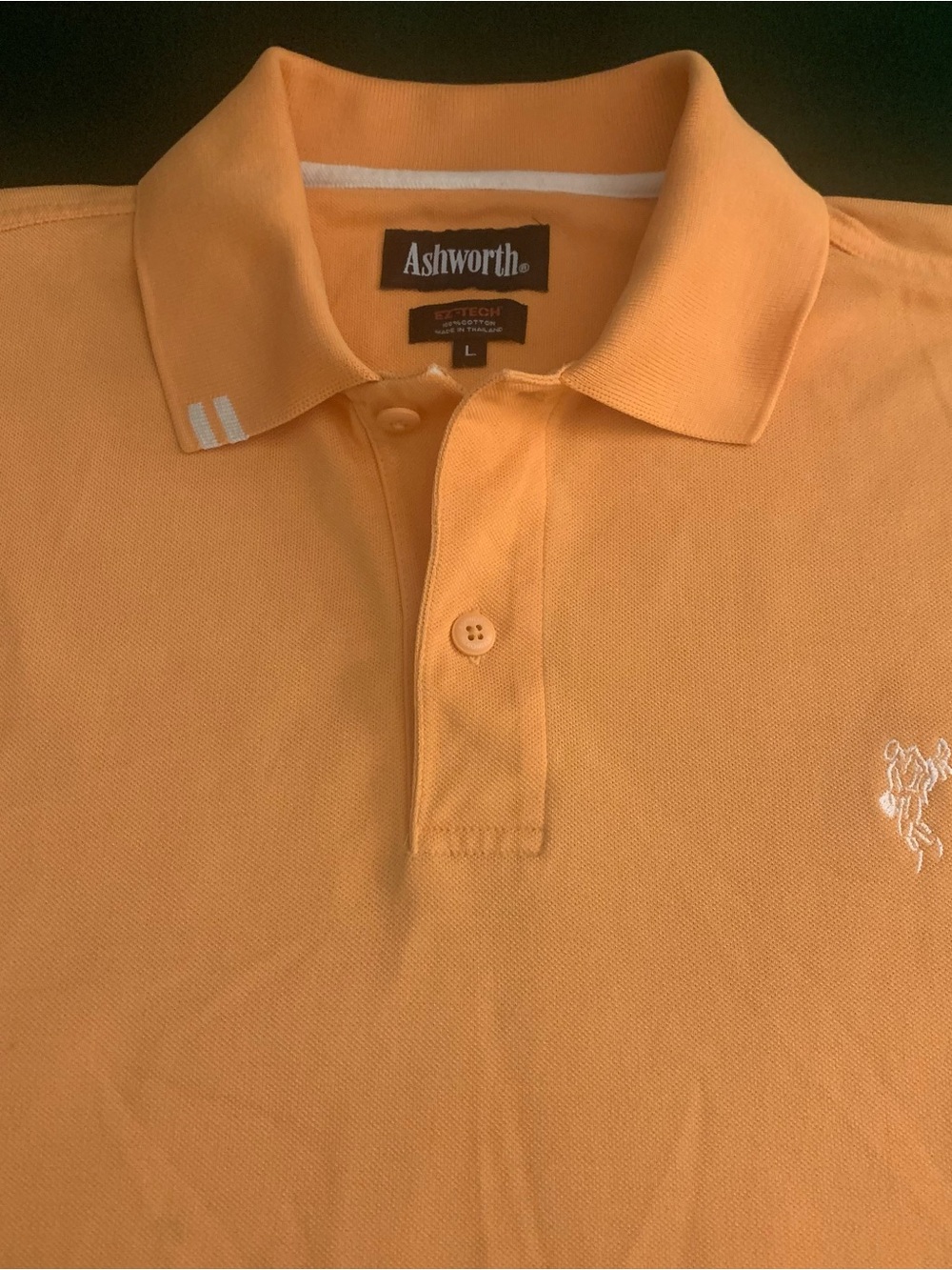 ASHWORTH SS EZ-TECH Cotton Creamsicle Orange Polo
